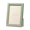 Aerin Piero Eucalyptus Leather Frame, 4 X 6