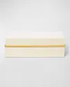 Aerin Piero Lacquer Box, 8" In White