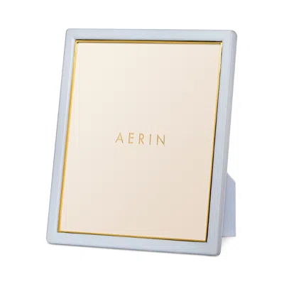 Aerin Piero Leather Frame, 8 X 10 In Gray