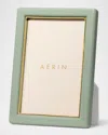 Aerin Piero Leather Photo Frame, 4" X 6" In Eucalyptus