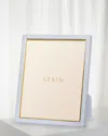 Aerin Piero Leather Photo Frame, 8" X 10" In Blue