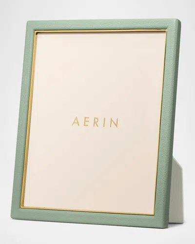 Aerin Piero Leather Photo Frame, 8" X 10" In Eucalyptus