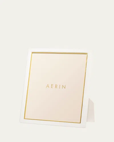 Aerin Piero Leather Photo Frame In Gold