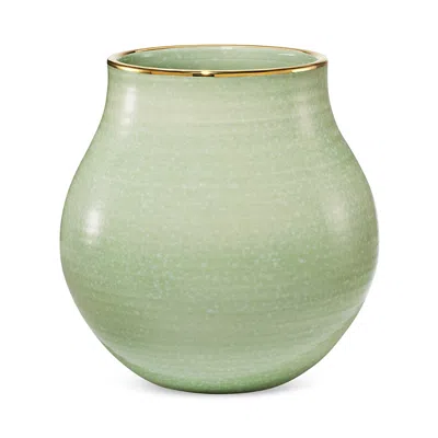 Aerin Romina Large Ceramic Earthenware Vase In Green