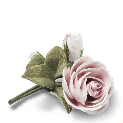 Aerin Rose Sculpture In Green;pink