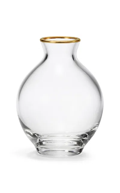 Aerin - Sancia Plum Glass Vase; Clear - Clear In Transparent