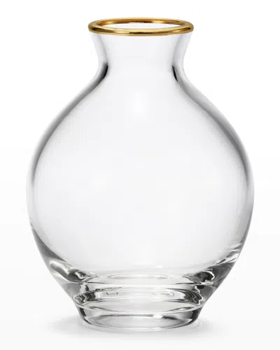 Aerin Sancia Plum Glass Vase In Clear