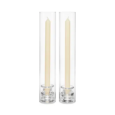 Aerin Sancia Taper Candleholder With Sleeve, Set Of 2 In Multi