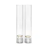 Aerin Sancia Taper Holder With Sleeve, Set Of 2 In Transparent
