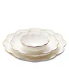 Aerin Scalloped Nesting Serving Dishes, Set Of 3 In Cream