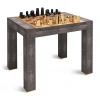 Aerin Shagreen Chess Side Table In Brown