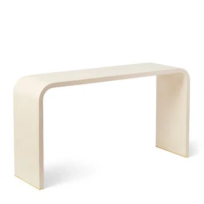 Aerin Shagreen Console In Cream