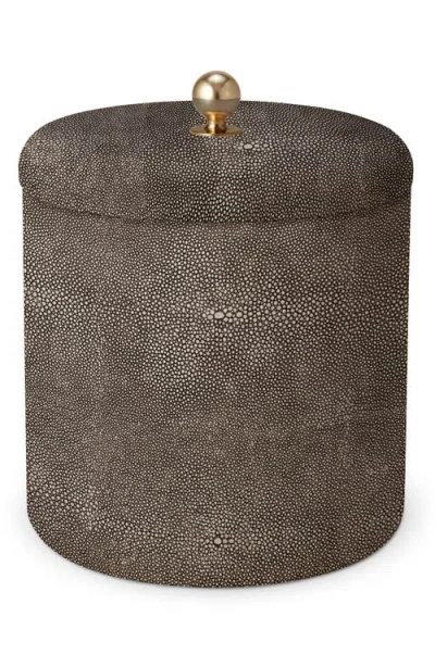 Aerin Shagreen Ice Bucket In Brown