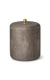 Aerin Shagreen Ice Bucket; Chocolate In Brown