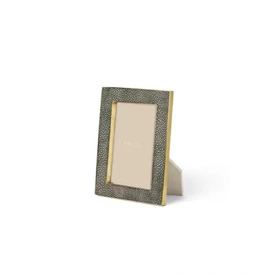 Aerin Shagreen Picture Frame In Chocolate