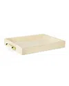 Aerin Shagreen Rectangular Tray In Cream