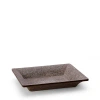 Aerin Shagreen Rectangular Vide Poche Serving Tray In Chocolate