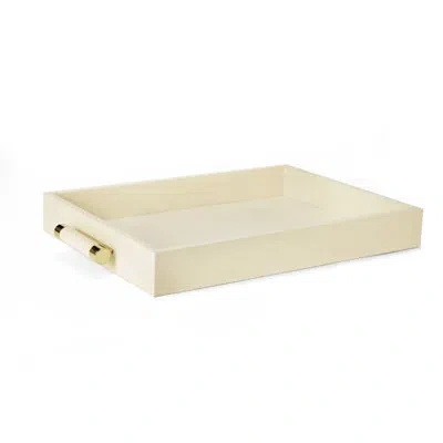 Aerin Shagreen Serving Tray In Cream