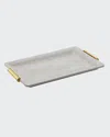 Aerin Shagreen Small Vanity Tray In Gray