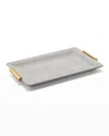 Aerin Shagreen Small Vanity Tray In Gray