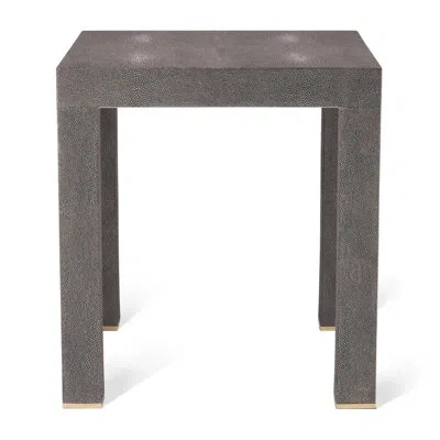 Aerin Shagreen Telephone Side Table, Chocolate