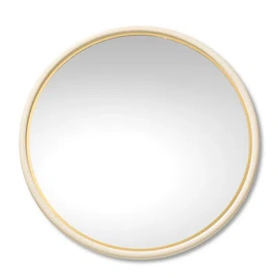 Aerin Shagreen Wall Mirror In Cream