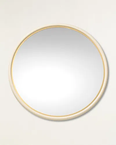 Aerin Shagreen Wall Mirror In Cream