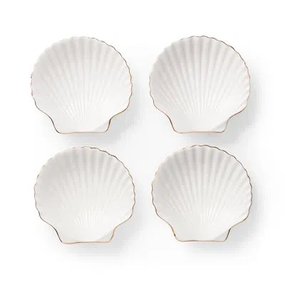 Aerin Shell 6" Appetizer Plate In White