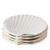 Aerin Shell Appetizer Plates, Set Of 4 In White