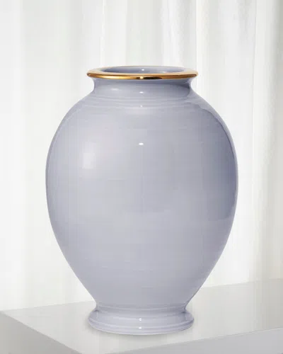 Aerin Siena 11.8" Large Vase, Blue Haze In Purple