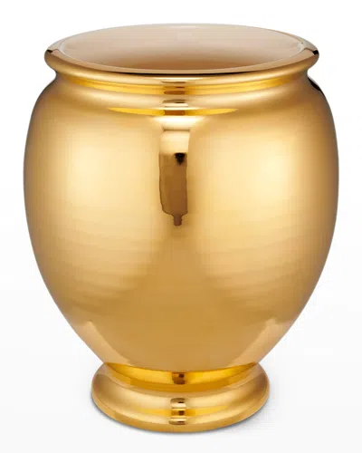 Aerin Siena Medium Vase In Gold