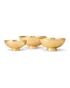 Aerin Sintra Large Footed Bowl In Gold