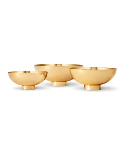 Aerin Sintra Medium Footed Bowl In Gold