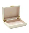 Aerin Small Shagreen Modern Jewellery Box In Neutral