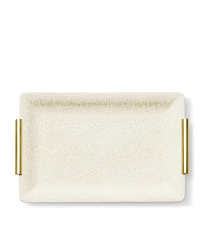 Aerin Small Shagreen Vanity Tray In Neutral