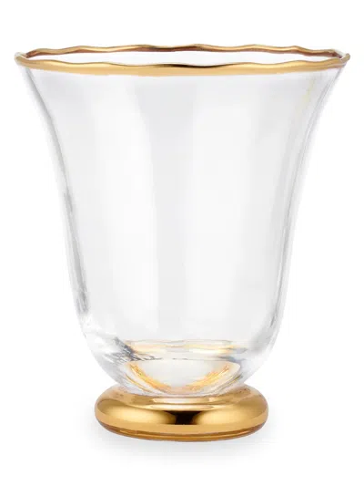 Aerin Sophia 4-piece Crystal Glass Tumbler Set In Gold