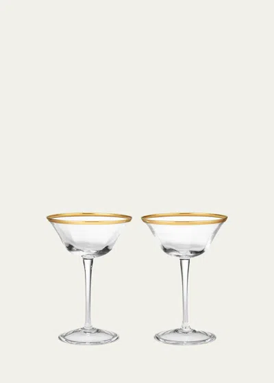 Aerin Sophia Clear Coupe Glasses