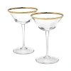 Aerin Sophia Coupe Glasses, Set Of 2 In Clear