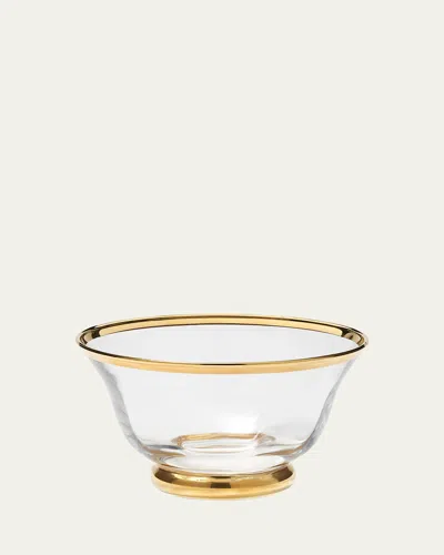 Aerin Sophia Nut Bowl In Clear/gold