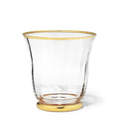 Aerin Sophia Small Ice Bucket In Gold,clear