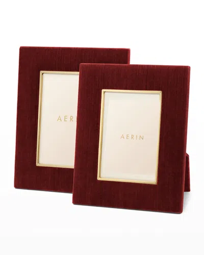 AERIN VALENTINA VELVET FRAME, 4" X 6"