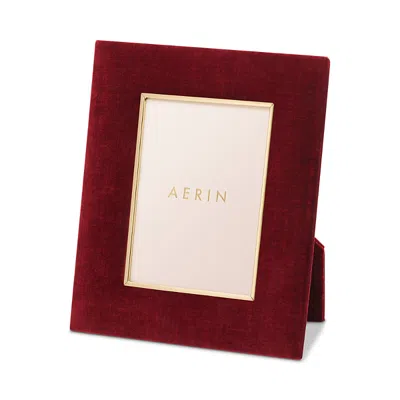 Aerin Valentina Velvet Frame, 5 X 7 In Burgundy