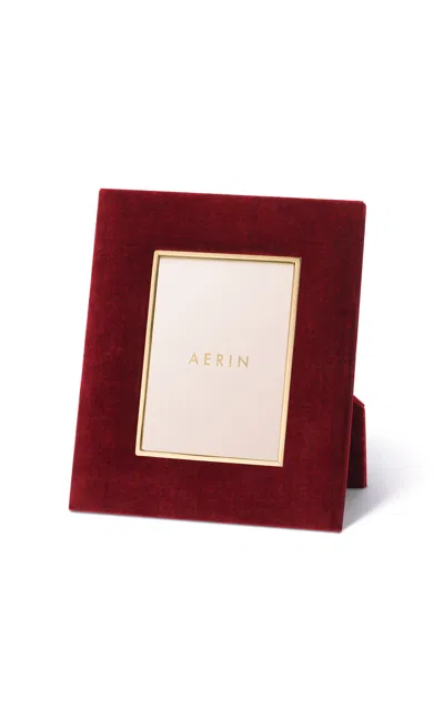 Aerin Valentina Velvet Frame In Burgundy