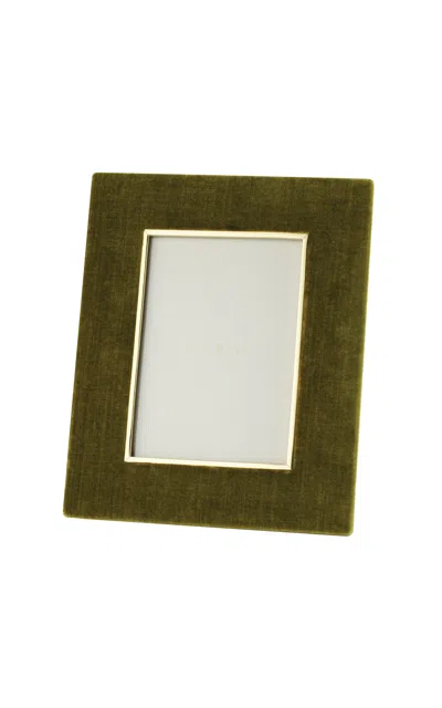 Aerin Valentina Velvet Frame In Green