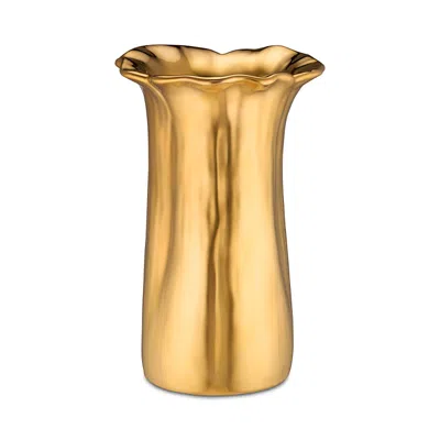 AERIN VALERA SMALL VASE, GOLD