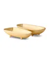 Aerin Valerio Small Footed Bowl In Gold