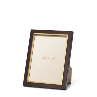 Aerin Varda Lacquer Frame In Brown;gold