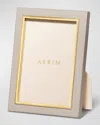 Aerin Varda Lacquer Photo Frame, French Blue - 4x6 In Taupe