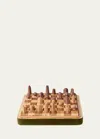 Aerin Velvet Chess Set In Green