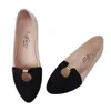 Aerin Women's Ives Flat In Black/light Peach In Multi